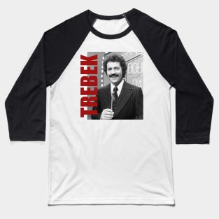 Alex Trebek - Retro Aesthetic Fan Art Baseball T-Shirt